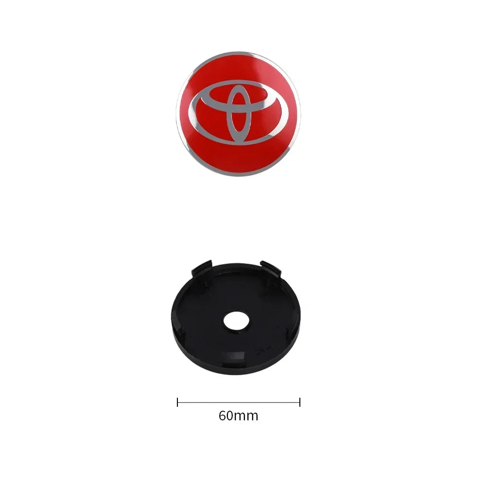 4Pcs 60MM Toyota Wheel Center Hub Caps