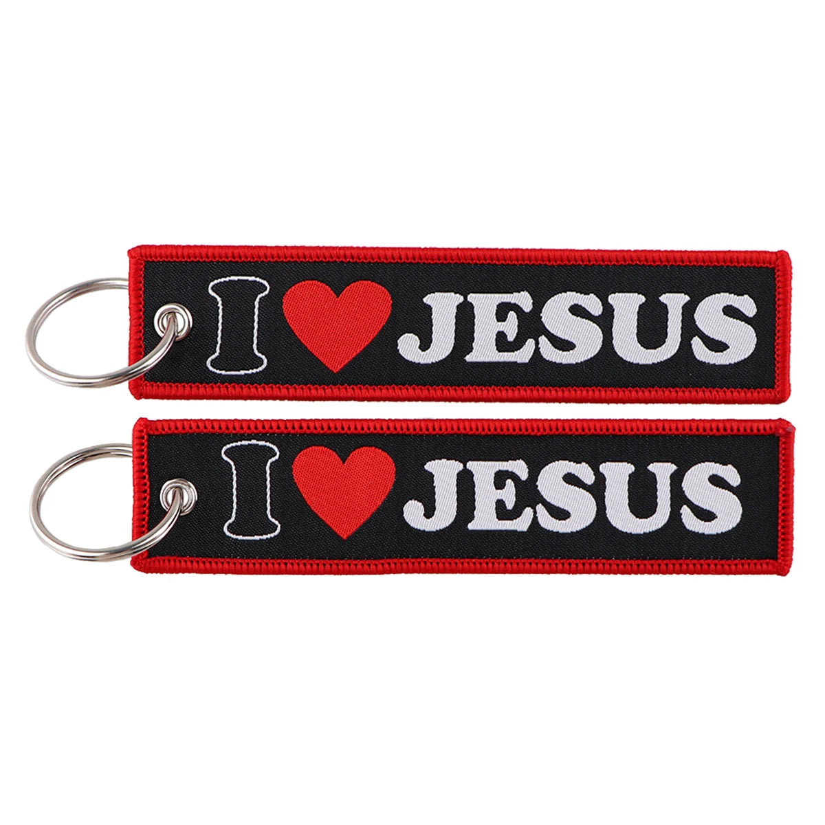 Embroidered Keys Tag Keychain - Personalized Key Identifier Fob