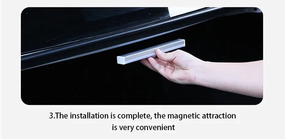 USB Rechargeable Car Sensor Light - Magnetic LED Bar - 10cm