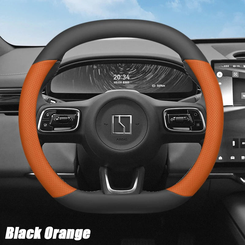 ZEEKR 7X 2024-2026 Leather Steering Wheel Cover Anti-Slip Grip