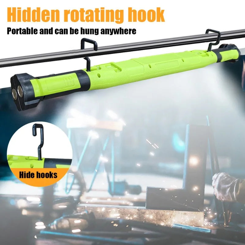 1200LM LED Mechanic Work Light - Magnetic 360° Swivel Flashlight