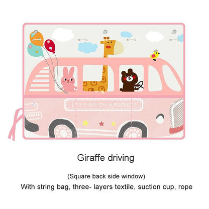 Universal Car Window Sunshade Curtain Adjustable Auto Sun Visor