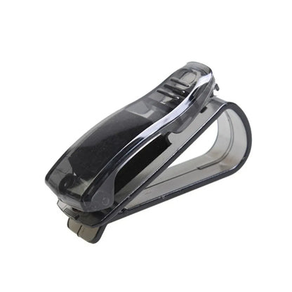 Magnetic Leather Car Visor Sunglasses Holder