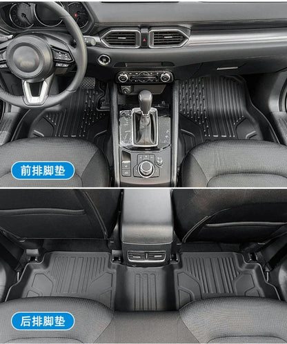 Mazda CX-5 2017-2025 TPE Floor Mats Set All Weather Anti-Slip - RHD 3pcs