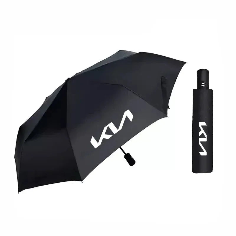 Kia Insulated Cup & Automatic Folding Umbrella - Umbrella