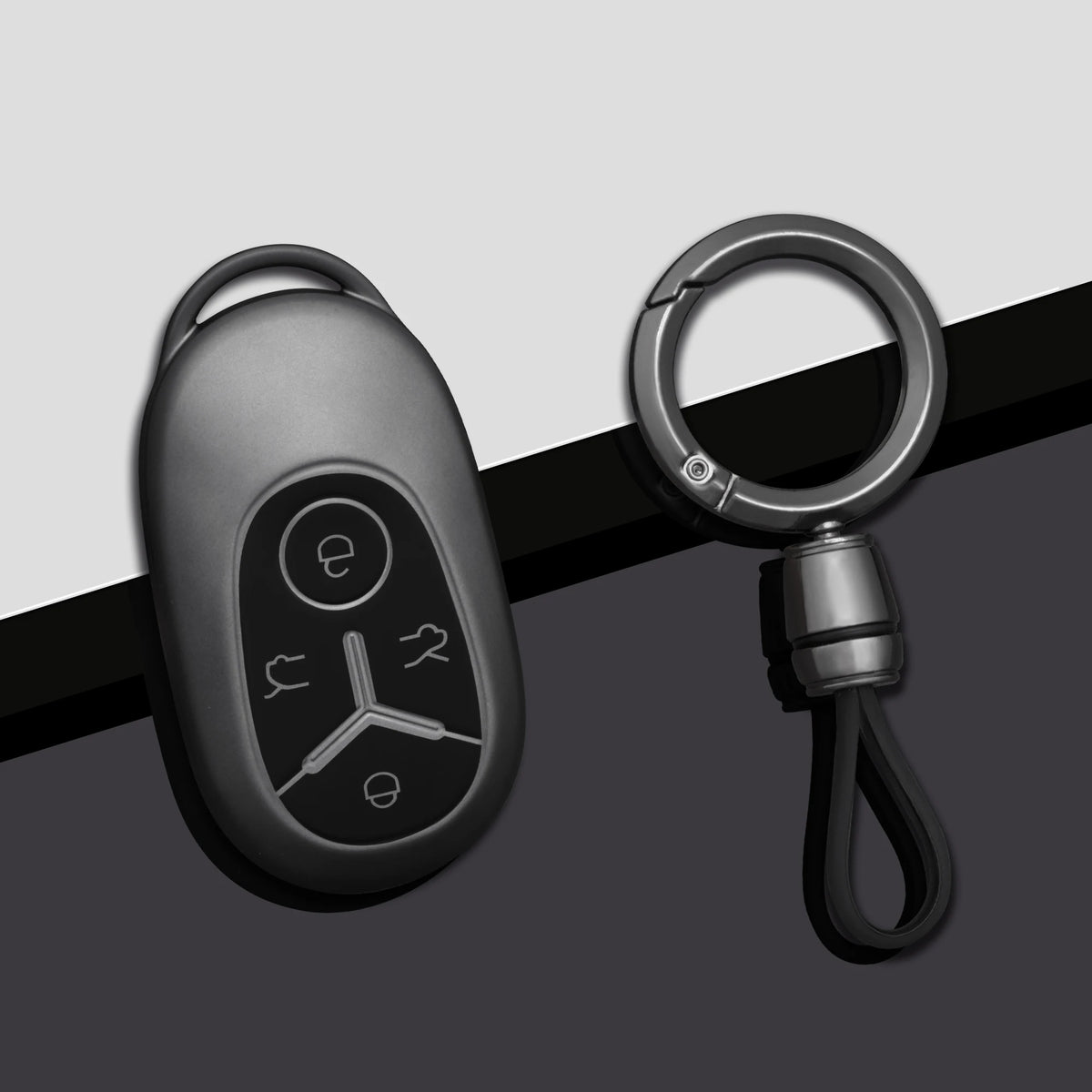 Geely EX2 TPU Smart Key Protective Case - Gray Style 4