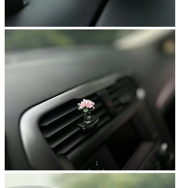 Mini Rose & Sunflower Car Vase