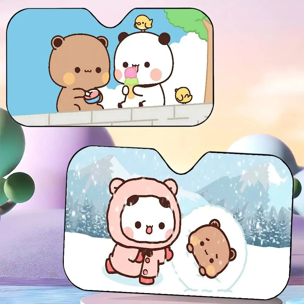 Bubu Dudu Universal Car Sunshade Windscreen Folding Visor Cover - A