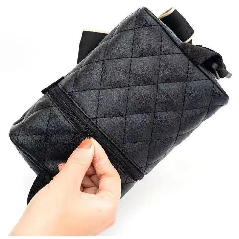 Leather Flower Car Tissue Holder Headrest Hanging Box Auto Seat
