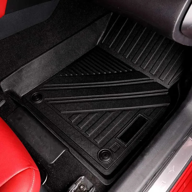 Toyota RAV4 TPE Floor Mats 2019-2024 All Weather Full Set - 2pcs back cover / Light Hand Drive