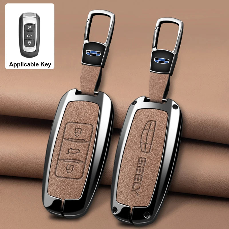 Alloy Remote Key Case for Geely Emgrand 7 EX7 GT GC9 GX3 Atlas GS