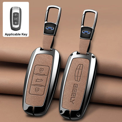 Alloy Remote Key Case for Geely Emgrand 7 EX7 GT GC9 GX3 Atlas GS