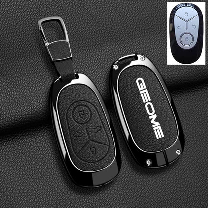 Zinc Alloy Leather Key Case Cover For 2025 Geely Geometry Galaxy