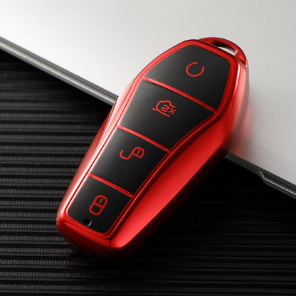 BYD Atto 3 Han EV Dolphin TPU Key Case Cover - 4 Button Protection