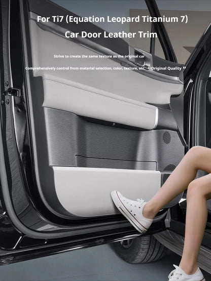 BYD Ti7 Leather Door Anti-Kick Protector Pads