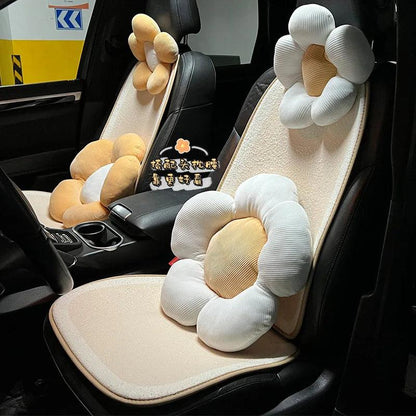 Sunflower Car Neck Pillow - Cartoon Headrest Support Cushion