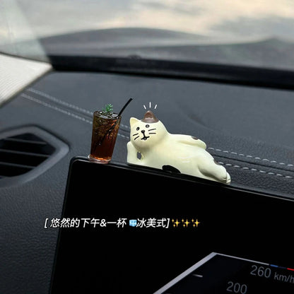 Cute Kitten Car Dashboard Ornament