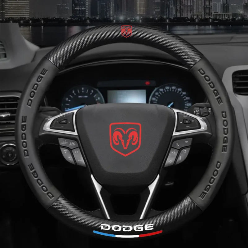 Dodge and RAM Leather Steering Wheel Cover