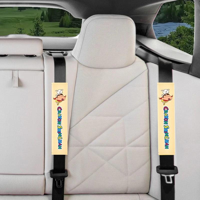 Crayon Shin-chan Soft Plush Car Seat Belt Shoulder Pad Covers