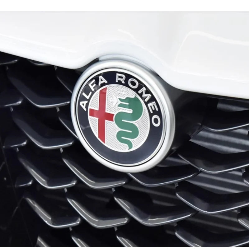 Alfa Romeo 147 156 159 74mm Front Hood Emblem Badge 2pcs