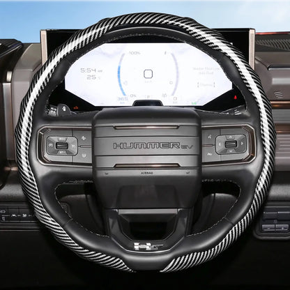 GMC Sport Snap-On Steering Wheel Cover - Round Shape / Silver