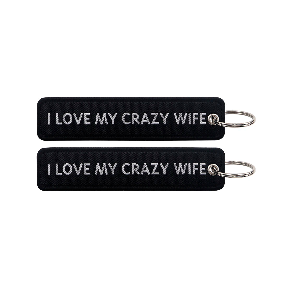 Embroidered Keys Tag Keychain - Personalized Key Identifier Fob