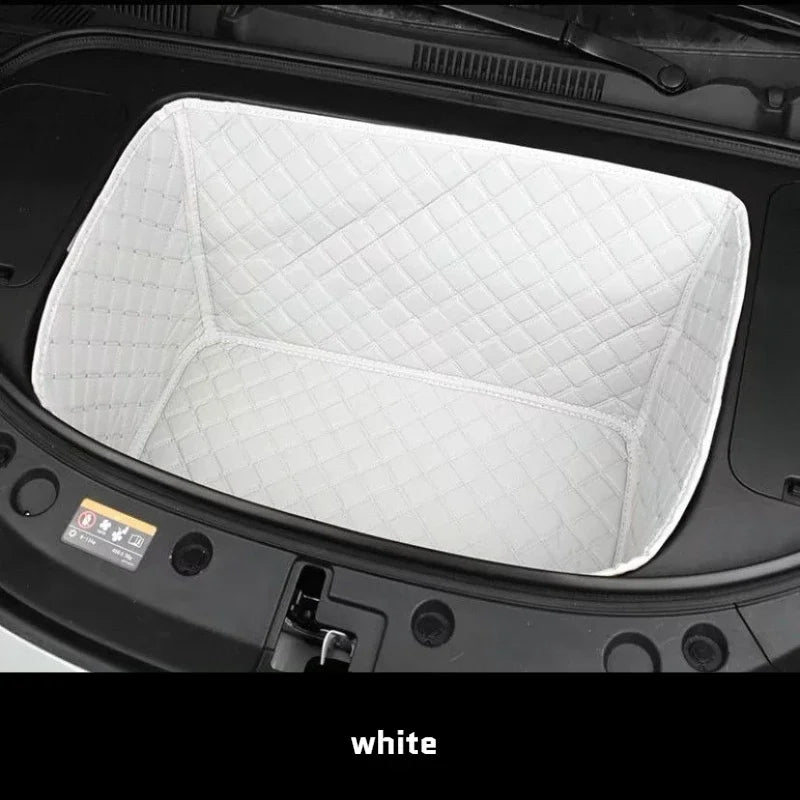 Geely EX2 Front Cargo Liner – Leather-Style Protection Mat - WHITE