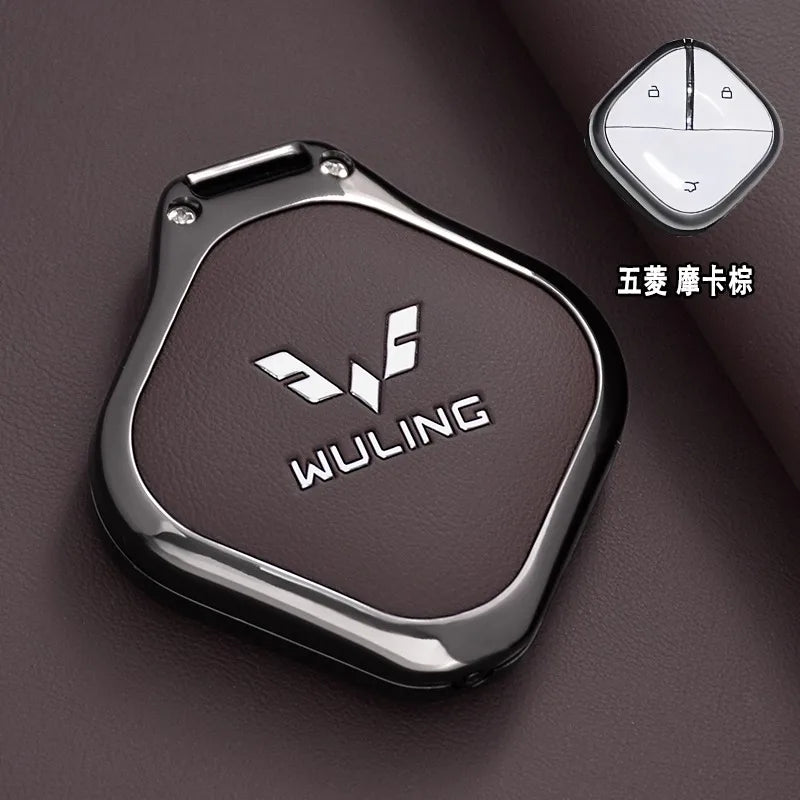 Wuling Zinc Alloy Key Case - Style 15-Brown-1PC / for Wuling