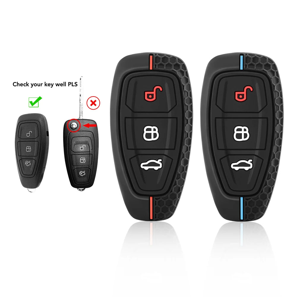 Ford Silicone Key Case — Focus, Kuga, Fiesta, Puma, Transit