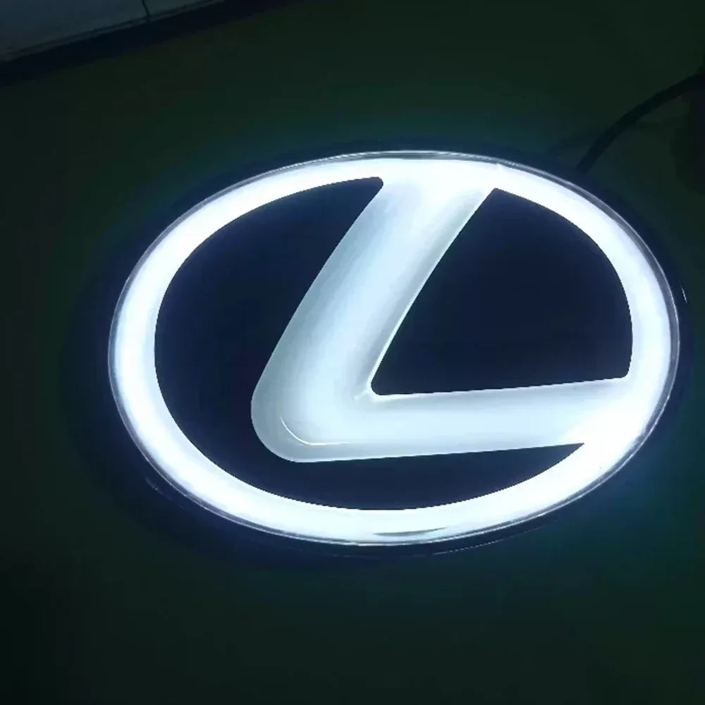 Lexus Illuminated LED Grille Emblem – Front & Rear Glowing Badge