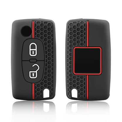 Peugeot Silicone Flip Key Cover — 107, 207, 307, 308, 3008