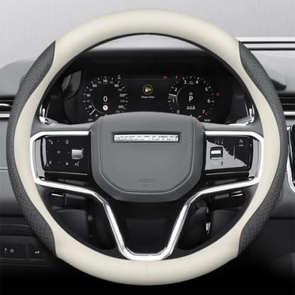 Land Rover Leather & Carbon Fiber Steering Wheel Cover