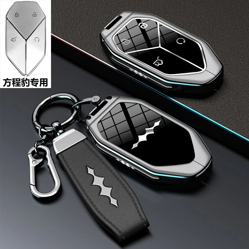 BYD Zinc Alloy Key Fob Cover – Leopard 5, Leopard 8 & Ti3/Ti7 - Set D
