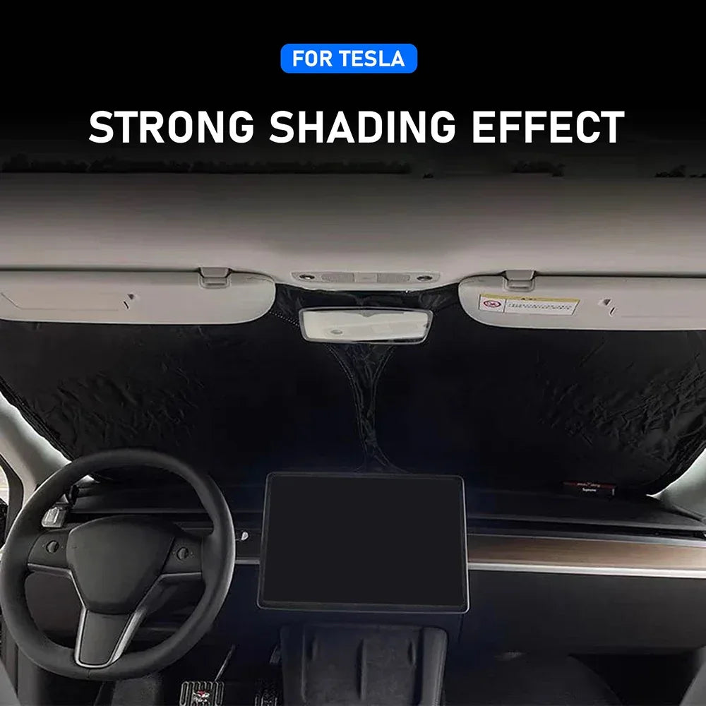 Tesla Model 3 & Model Y Front Windshield Sunshade - A