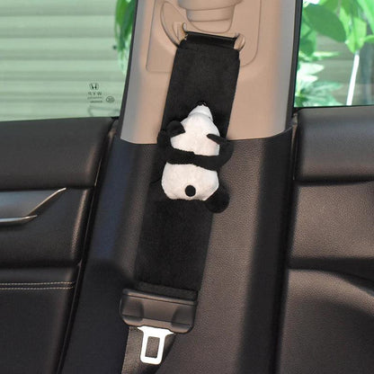 Soft Plush Panda Car Gear Shift Cover Hand Brake Case Interior Decor