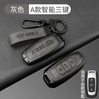 Zinc Alloy Leather Key Case for Geely Emgrand Atlas GX3 GS NL3