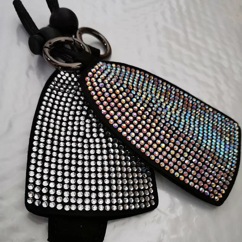 Diamond Crystal Car Key Chain Cover - Bling Rhinestone Keyring Holder