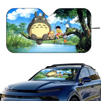 Studio Ghibli Totoro Car Windshield Sunshade - UV Protection Visor - H