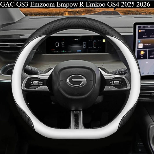 Leather Steering Wheel Cover for GAC GS3 GS4 Emzoom Empow Emkoo