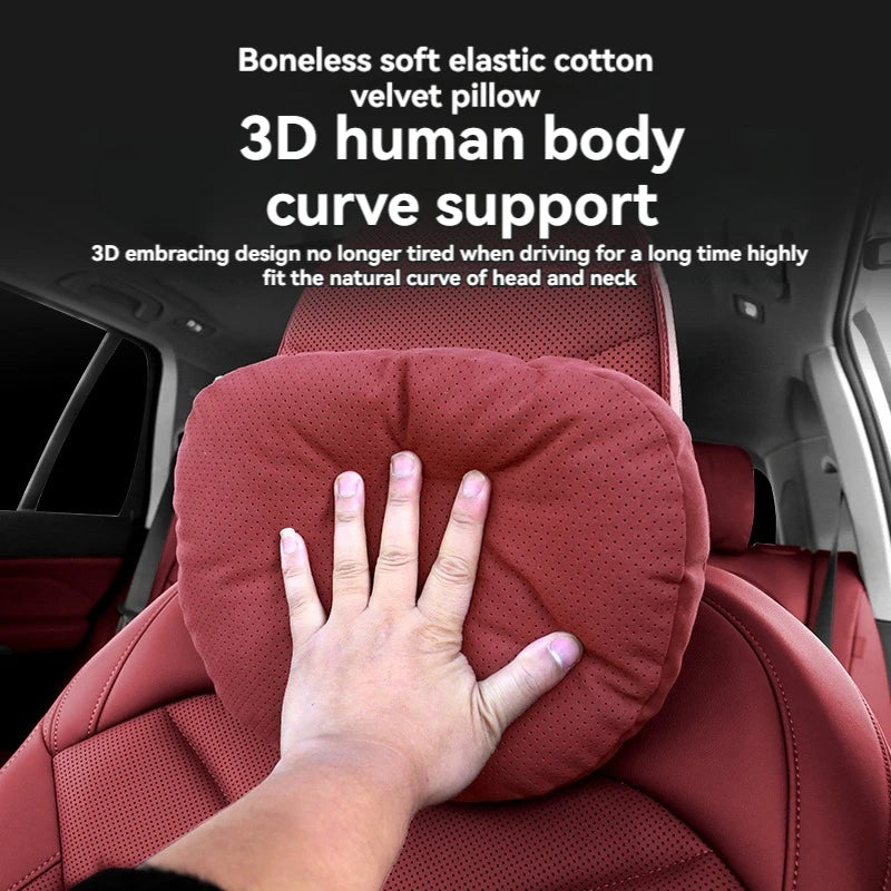 Changan AVATR Suede Headrest & Lumbar Support Cushion