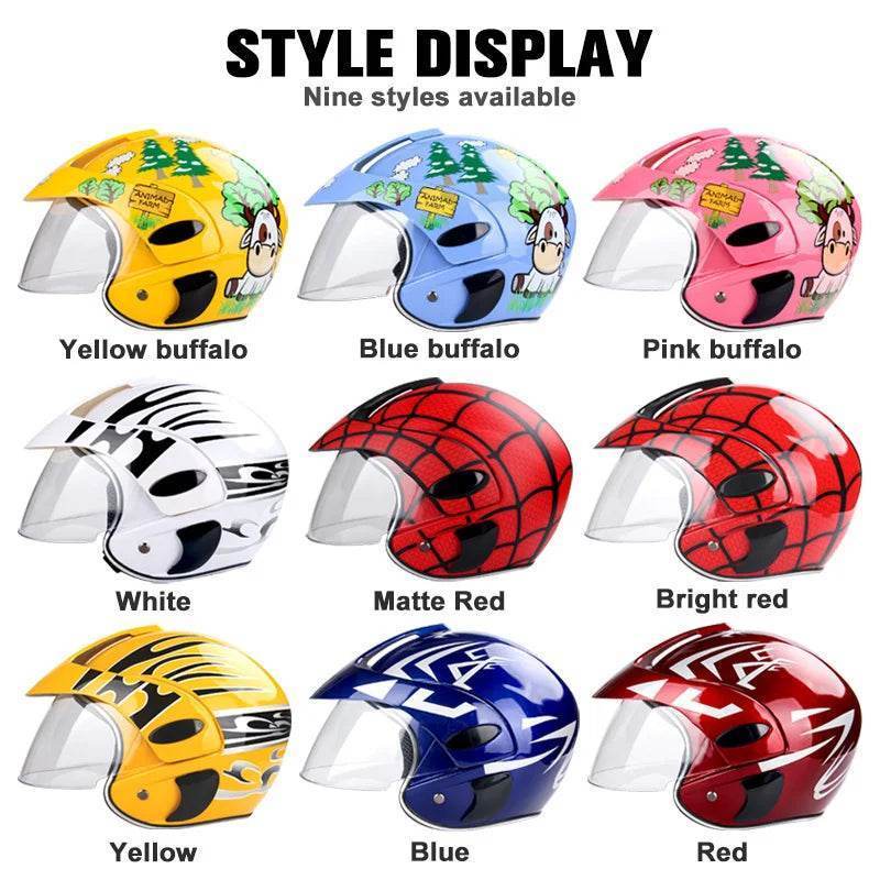 Kids Motorcycle & Motocross Helmet (3–9 Years) – ABS Unisex Safety Helmet for Dirt Bike, Bicycle, ATV & Downhill Riding - Purple