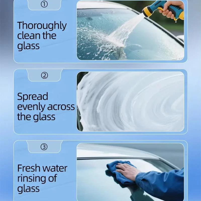 100g Car Glass Oil Film Remover - Windshield Mirror Cleaner Stain