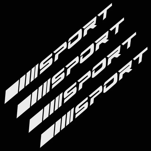 4Pcs Car Wheel Rim Stickers – DIY Racing Stripes for Cars, SUVs & Trucks - Silvery White