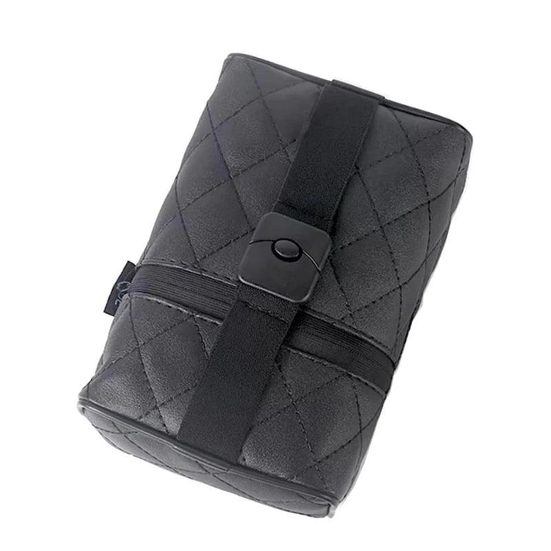 Leather Car Tissue Box Headrest Hanging Storage Bag Coal Ball Design