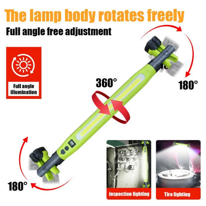 1200LM LED Mechanic Work Light - Magnetic 360° Swivel Flashlight