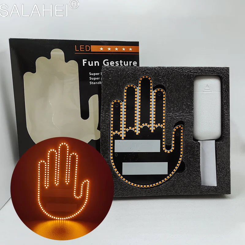 LED Finger Light with Remote for Car Rear Window