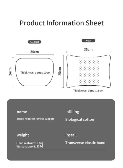Ford Explorer 5-Color Car Headrest Neck & Lumbar Support Pillow - Red Headrest