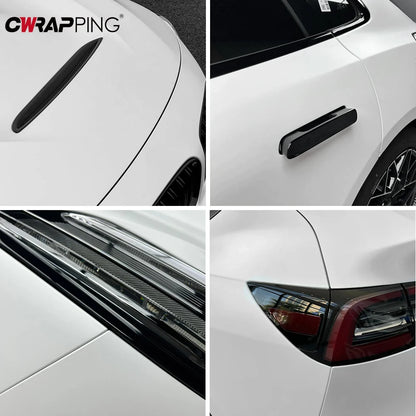 Matte White Vinyl Car Wrap Film — Self-Adhesive Waterproof Foil