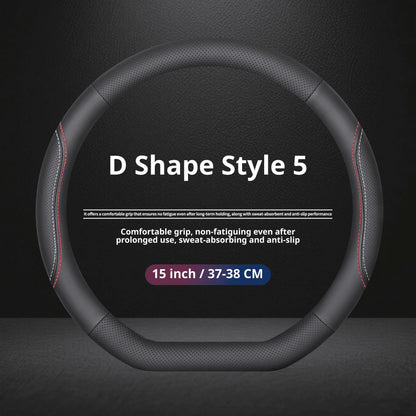 Jetour Nappa Leather Steering Wheel Cover - D Shape / Style 5