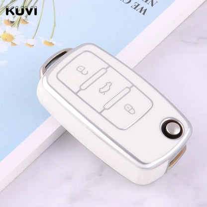 VW Polo, Golf MK4–MK6 & Passat TPU Key Case — 2 or 3 Button